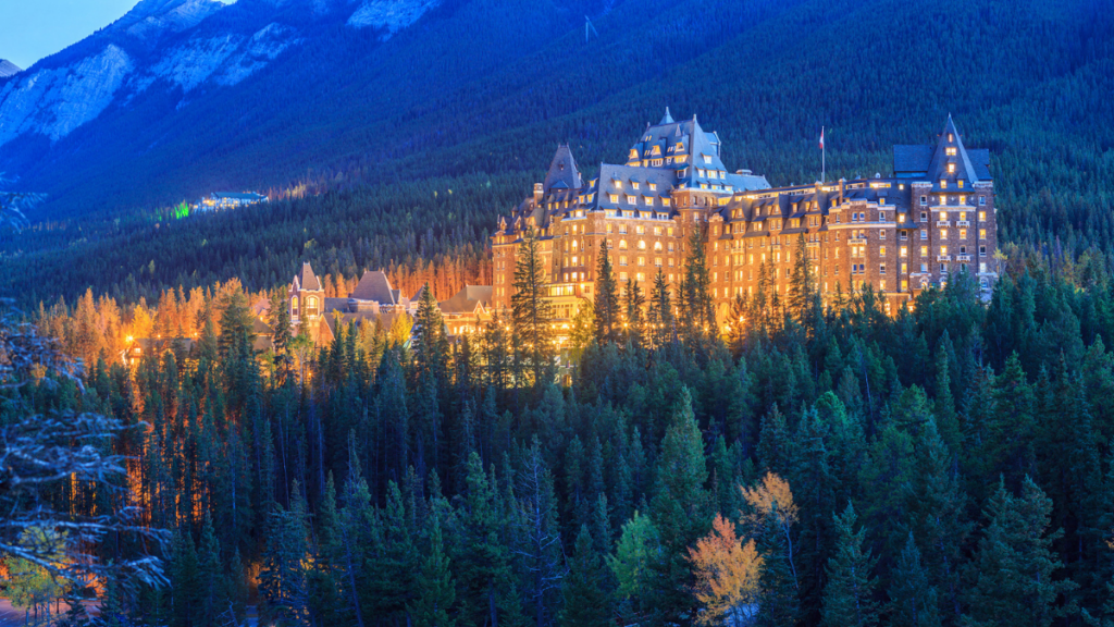 canada hotel in mountains 