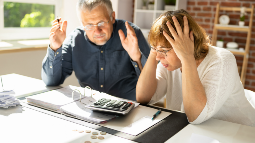 couple upset about bills