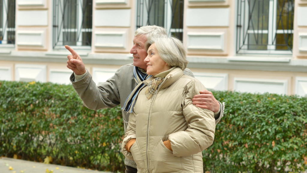 older couple outside 