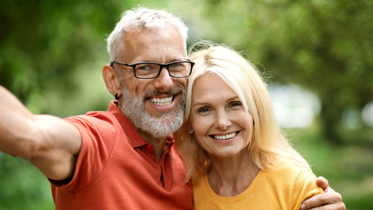 happy older couple