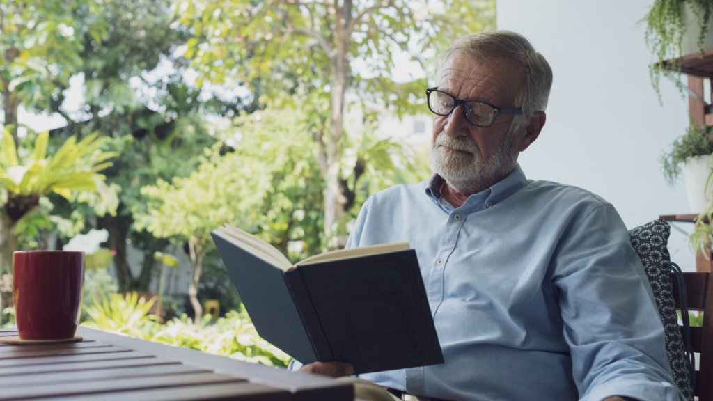 man reading