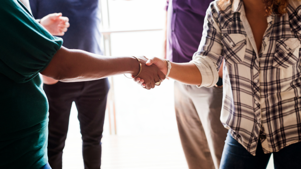 shaking hands