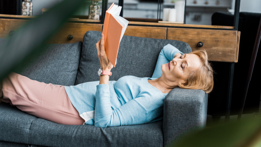 woman reading