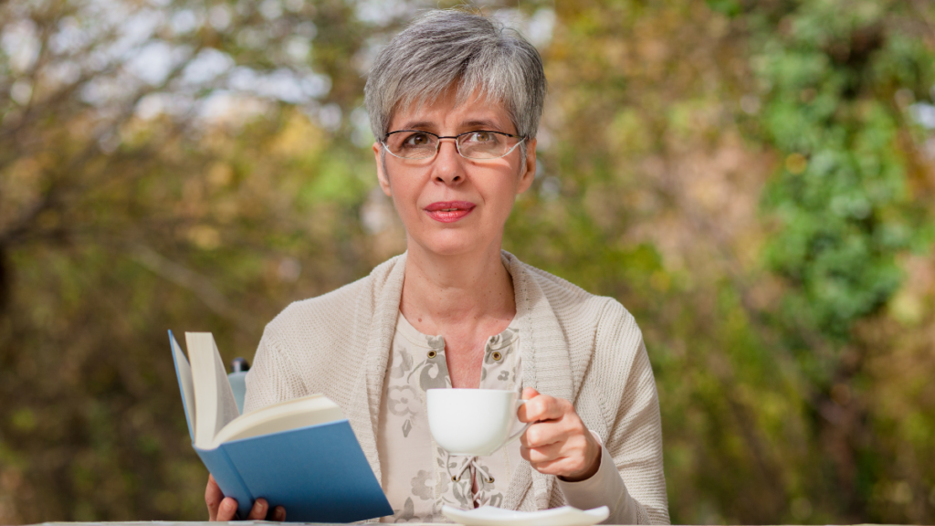 woman reading