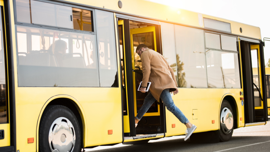 Bus Public Transportation Man