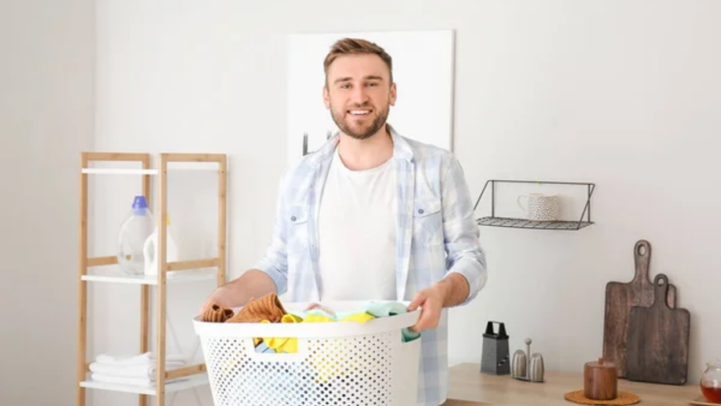 Man Doing Laundry