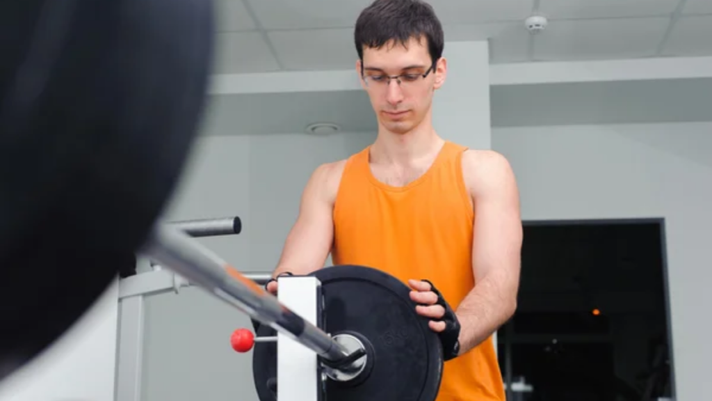 Man Lifting Weights