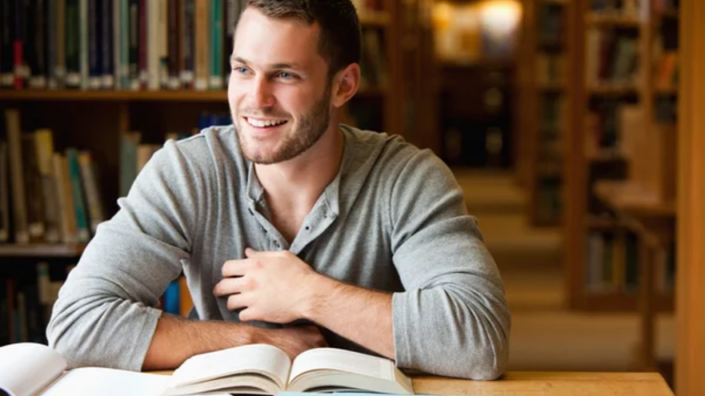 Man Reading Happy