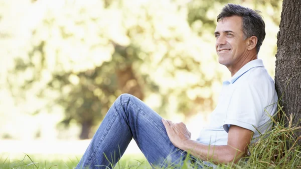 Man Relaxing Outdoors