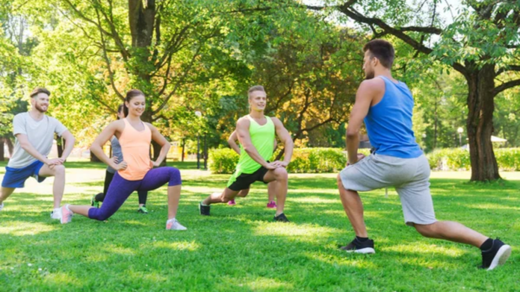 Outdoor Group Fitness Exercise