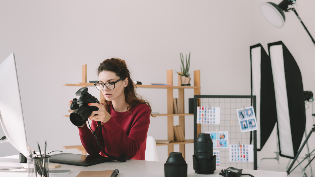 Woman Camera Studio