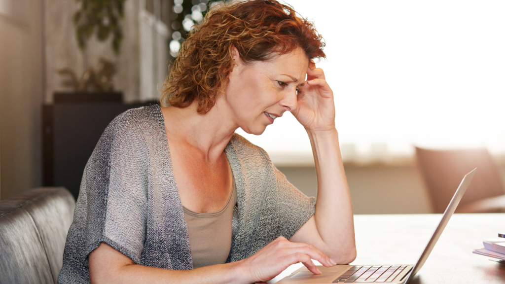 Woman Confused Computer