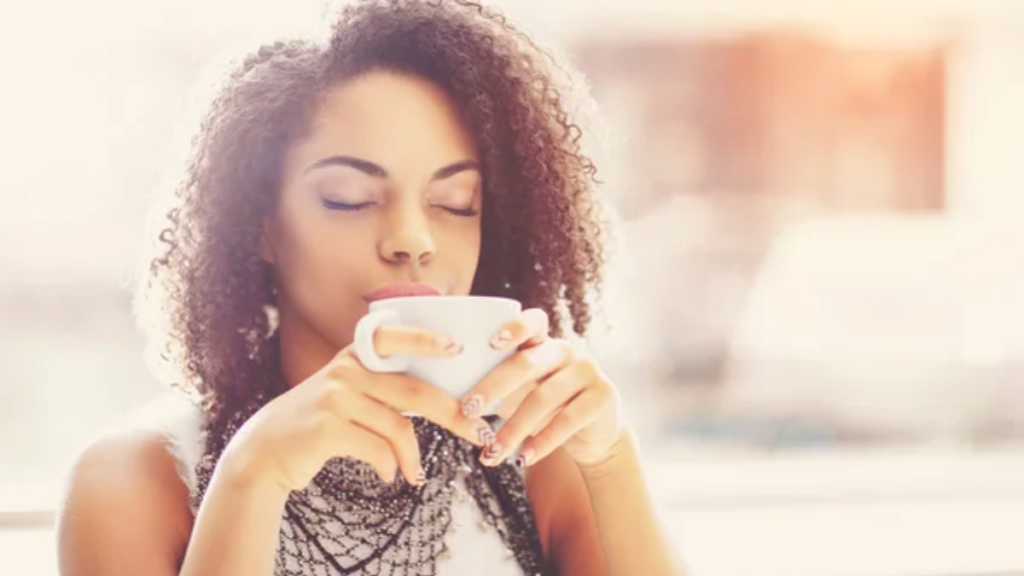 Woman Drinking Coffee