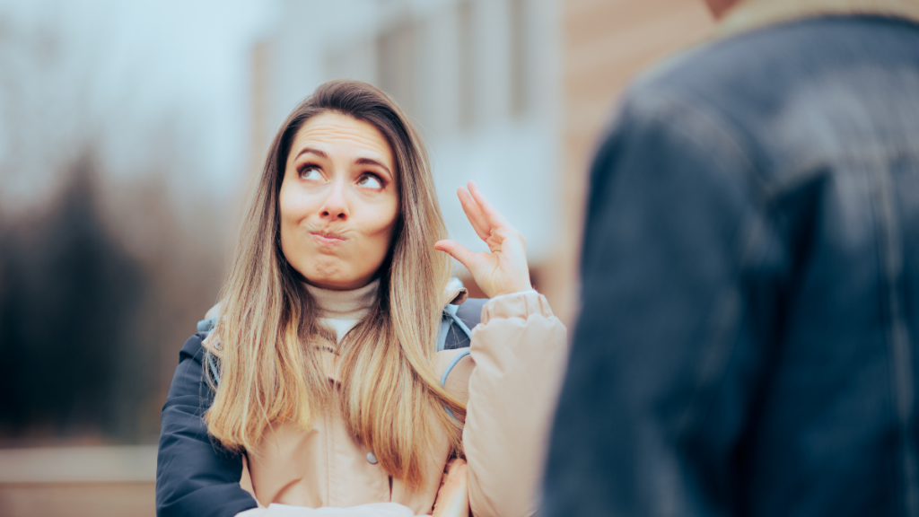 Woman Rolling Eyes