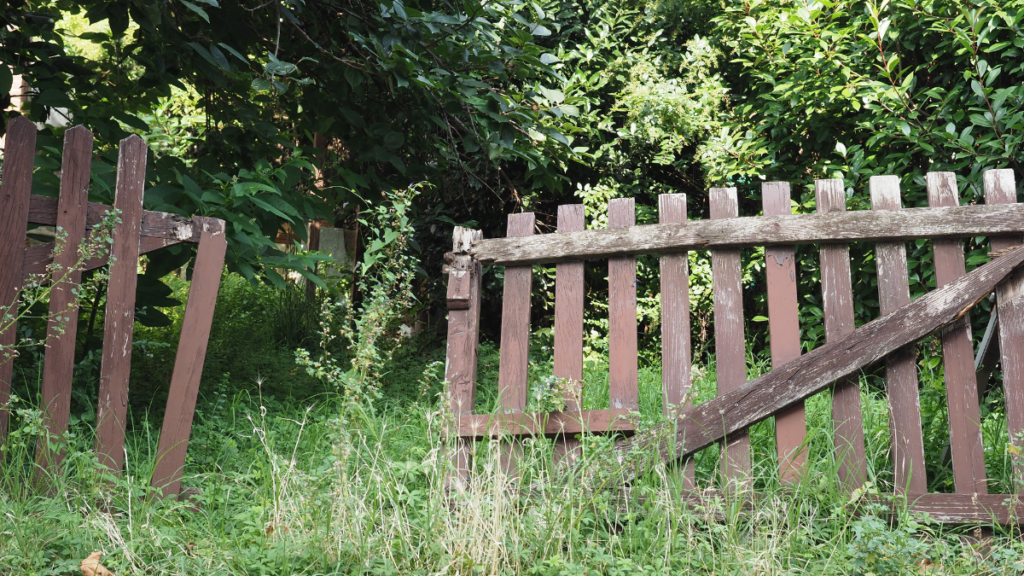 broken fence