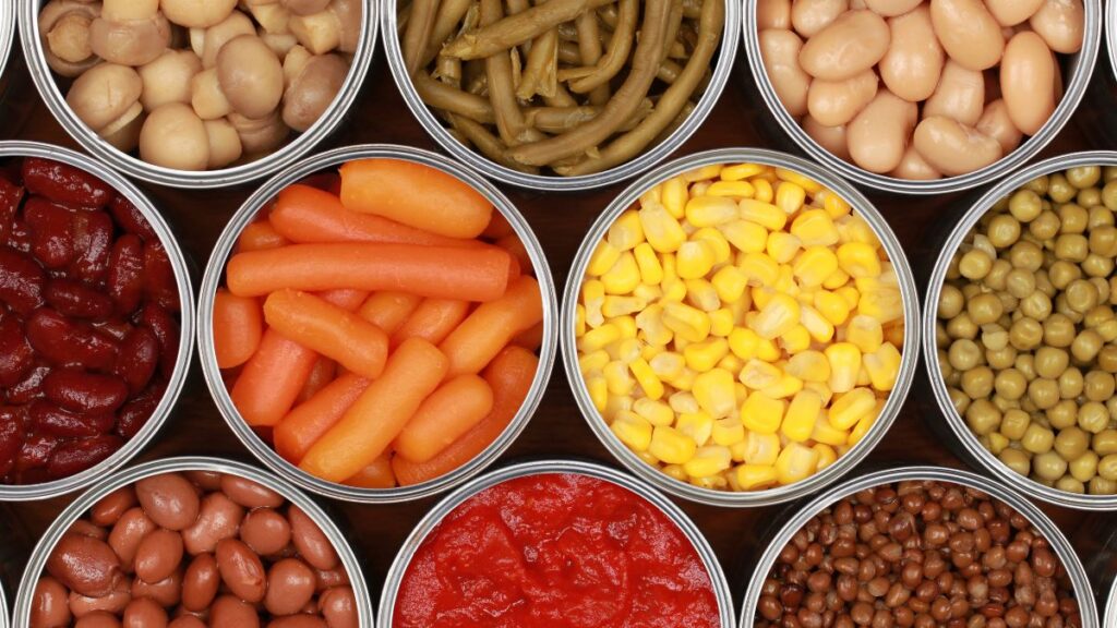 canned vegetables