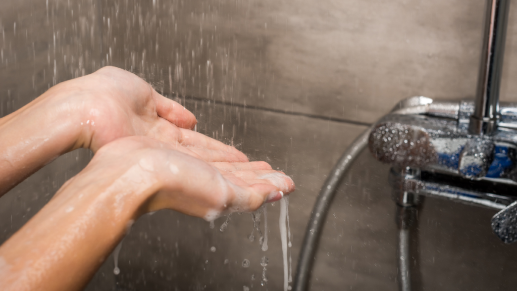 hot shower