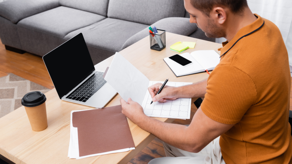 man at computer