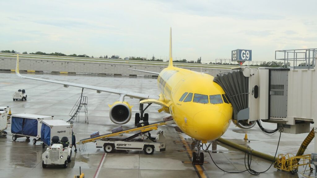 plane at gate