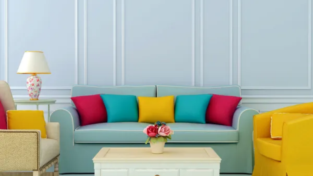 Colorful Living Room Couch