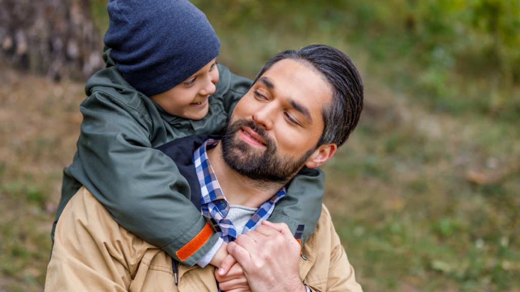 Father Son Hug