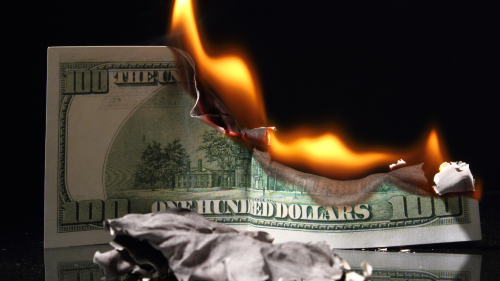 Fire Burning Money