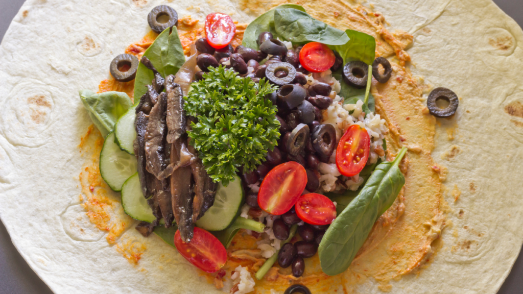 Mediterranean Veggie Wrap