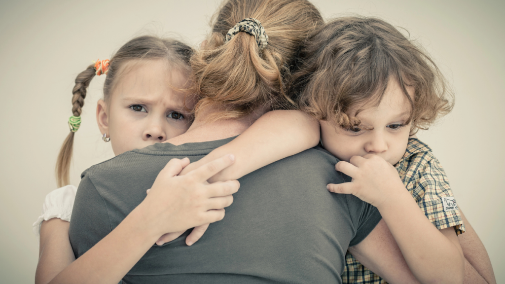 Mother Hug Children