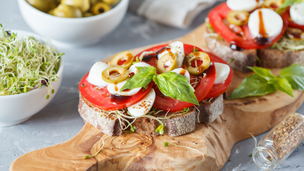  caprese avocado toast