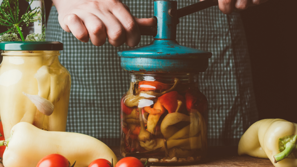 food in jar