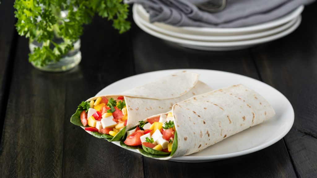 humus veggie wrap