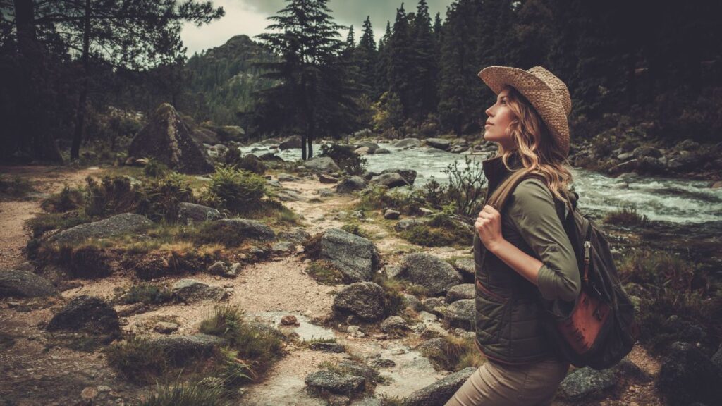 Hiking Woman Outdoors