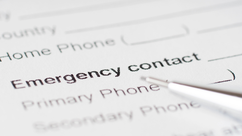 Emergency Contact Document