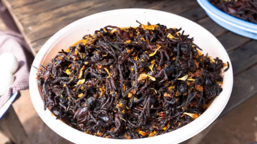 Fried Tarantulas Food