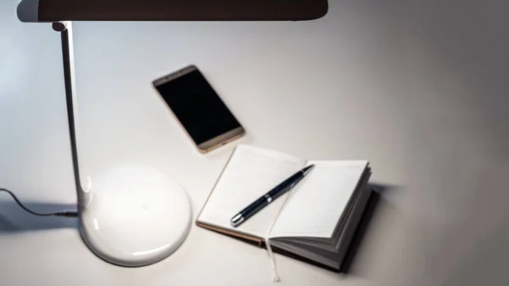 LED Desk Lamp Phone Journal