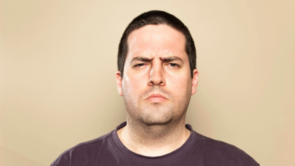 Man Unhappy Frown Squint