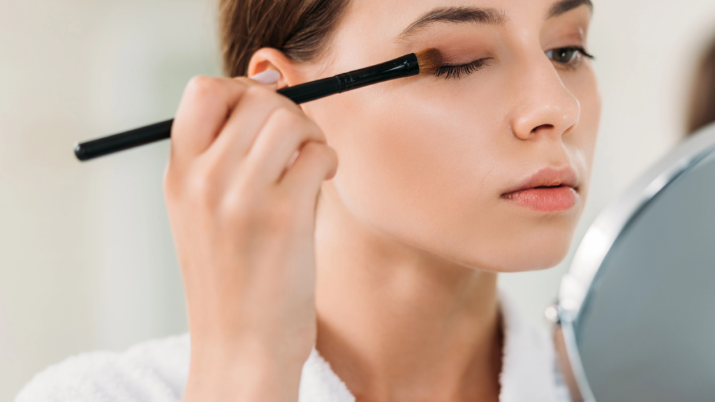 Woman Applying Makeup