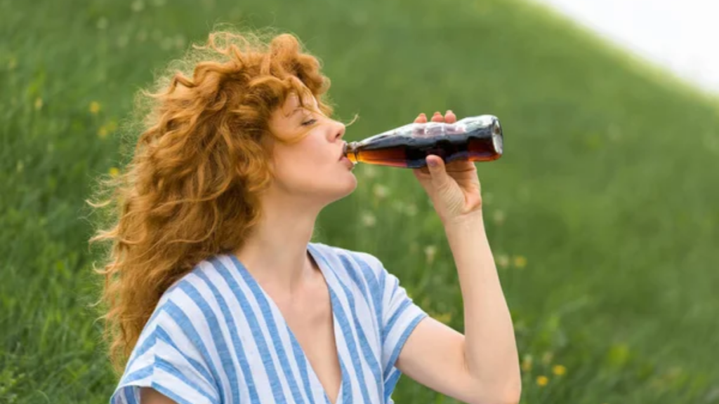 Woman Drink Soda