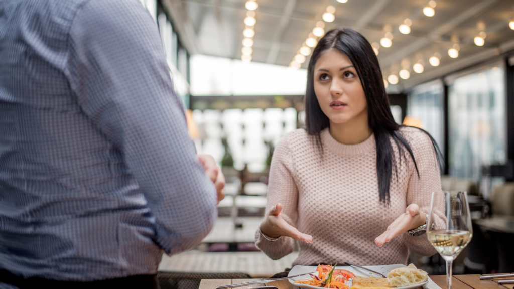 complaining at restaurant 