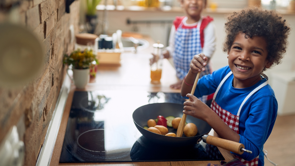 kids cooking