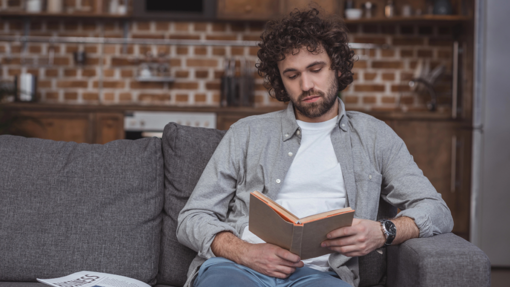 Man Reading Book