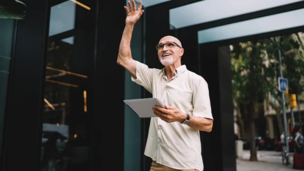 Man Waving Hello